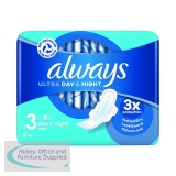 PX58420 - Always Ultra Day And Night Sanitary Pads With Wings Size 3 Packet x9 Pads (Pack of 16) C005794