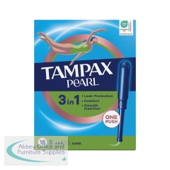 Tampax Pearl 3-in-1 Super Tampon x18 (Pack of 4) 75036
