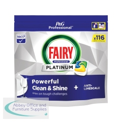 Fairy Professional Platinum Auto Lemon Dish Washing Capsules x116 (Pack of 2) C010417