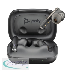 Poly Voyager Free 60 UC M Carbon Black Earbuds +BT700 USB-C Adapter +Basic Charge Case 7Y8L8AA