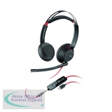 Poly Blackwire 5220 Hi-Fi Stereo Wired Headset USB-C 207586-201