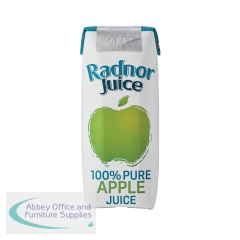 Radnor Juice Pure Apple Juice Tetra Pack 125ml (Pack of 60) T-RJ12STAP/60