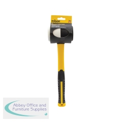 Rolson Combination Rubber Mallet 16oz Black/White (Pack of 6) 10560