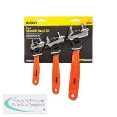 Rolson 3 Piece Adjustable Wrench Set (Pack of 4) 19024