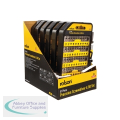 Rolson 51 Piece Precision Screwdriver and Bit Set (Pack of 6) 28288