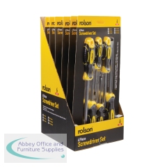 Rolson 6 Piece Screwdriver Set (Pack of 6) 28573