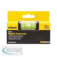 Rolson Magnetic Pocket Level 100mm (Pack of 12) 54116