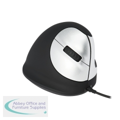 R-GO HE Ergonomic Vertical Wired Mouse Medium Right Hand RGOHE