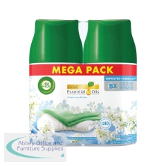 Air Wick Freshmatic Refill Air Freshener Crisp Linen and Lilac 250ml (Pack of 2) 3251952