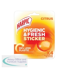 Harpic Hygiene Sticker/Block x4 Citrus (Pack of 6) GB-AA0