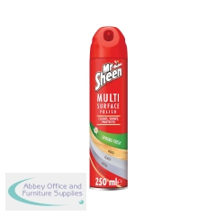 Mr Sheen Multi Surface Polish Aerosol Spring Fresh 250ml (Pack of 6) 3175229