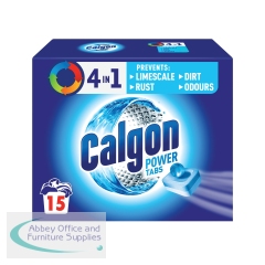 Calgon 4-in-1 Antibacterial Washing Machine Power Tabs (Pack of 15) 3248072