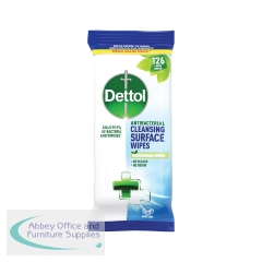 Dettol Antibacterial Biodegradable Cleansing Surface Wipes x126 (Pack of 6) GB-YAF