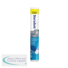 Steradent Active Plus Denture Cleaning Tablets x30 Mint Fresh (Pack of 12) 3008498