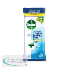 Dettol Antibacterial Cleansing Wipes x72 Wipes (Pack of 6) 3297921