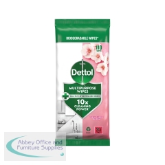 Dettol Multipurpose Wipe Fresh Cherry Bloom 110 Wipes (Pack of 4) 3348283