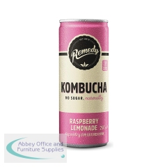 Remedy Kombucha Raspberry Lemonade 250ml Can (Pack of 12) 20251C12011