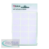Blick White Labels 19x25mm (2100 Pack) RS001652