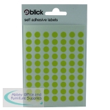 Blick Coloured Labels in Bags Round 8mm Dia 490 Per Bag Yellow (9800 Pack) RS003458