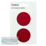 Blick Company Seal 50mm Diameter Red 8 Per Dispenser (160 Pack) RS014652