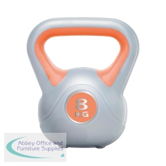 Urban Fitness Powder Coated Cast Iron Kettlebell 8kg Orange UFW0808