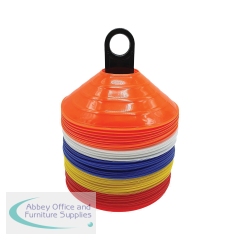 Pre Sport Plastic Essential Saucer Cones 200mm Assorted (Pack of 50) EDB029