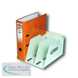 Rotadex 3-Section Lever Arch Filing Rack A4 Smoke White LAR3