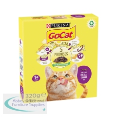 Go-Cat 1 Years + with a Chicken and Duck Mix 320g (Pack of 6) 261446