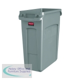 Rubbermaid Slim Jim Vented Container 60L Grey 3541-GRY/R001192
