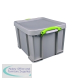 Really Useful 35L Stacking Box Recycled Grey 35RDGCB
