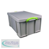 Really Useful 64L Stacking Box Recycled Grey 64RDGCB