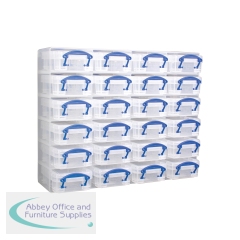 Really Useful 24 Compartment Organiser Box 0.07 Litre Clear 0.07x24ORGC