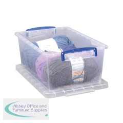 Really Useful Nesting Storage Box 10.1 Litre Clear (Pack of 3) 10.1C-PK3