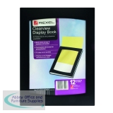 Rexel Clearview Display Book 12 Pocket A4 Black 10300BK