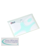 Rexel Popper Folder A4 Clear White (Pack of 5) 16129WH