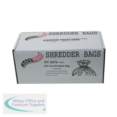 Safewrap Shredder Bag 200 Litre Clear (Pack of 50) RY0473