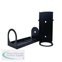 Soap2o Wall Mounted Brackets for 500ml Bottles Black (Pack of 2) S2OWB-BLK