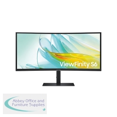 Samsung S65UC ViewFinity 34 Inch 4K UWQHD USB-C Monitor with KVM Switch Black LS34C652UAUXXU