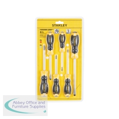 Stanley Cushion Grip 6 Piece Pozidriv Phillips Parallel Screwdriver Set STHT16172-0