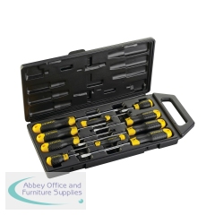 Stanley Cushion Grip 10 Piece Pozidriv Parallel Screwdriver Set 2-65-014