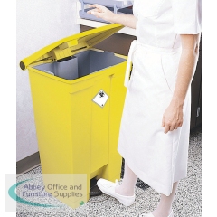 Step-On Bin 45.5L 415X400X600mm Yellow 313504