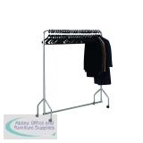 Silver Garment Hanging Rail With 30 Hangers 316939