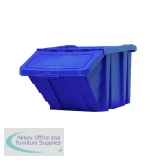 VFM Blue Heavy Duty Recycle Storage Bin with Lid 369044