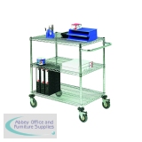 Mobile Trolley 3-Tier Chrome 372998