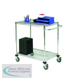 Mobile Trolley 2-Tier Chrome 373001