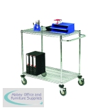 Mobile Trolley 2-Tier Chrome 373003