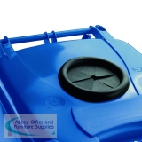 Wheelie Bin With Bottle Bank Aperture 240 Litre Blue 377866