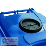 Wheelie Bin With Bottle Bank Aperture 360 Litre Blue 377867
