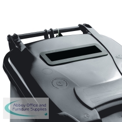 Confidential Waste Wheelie Bin 140 Litre Grey 377880