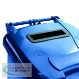 Confidential Waste Wheelie Bin 140 Litre Blue 377891
